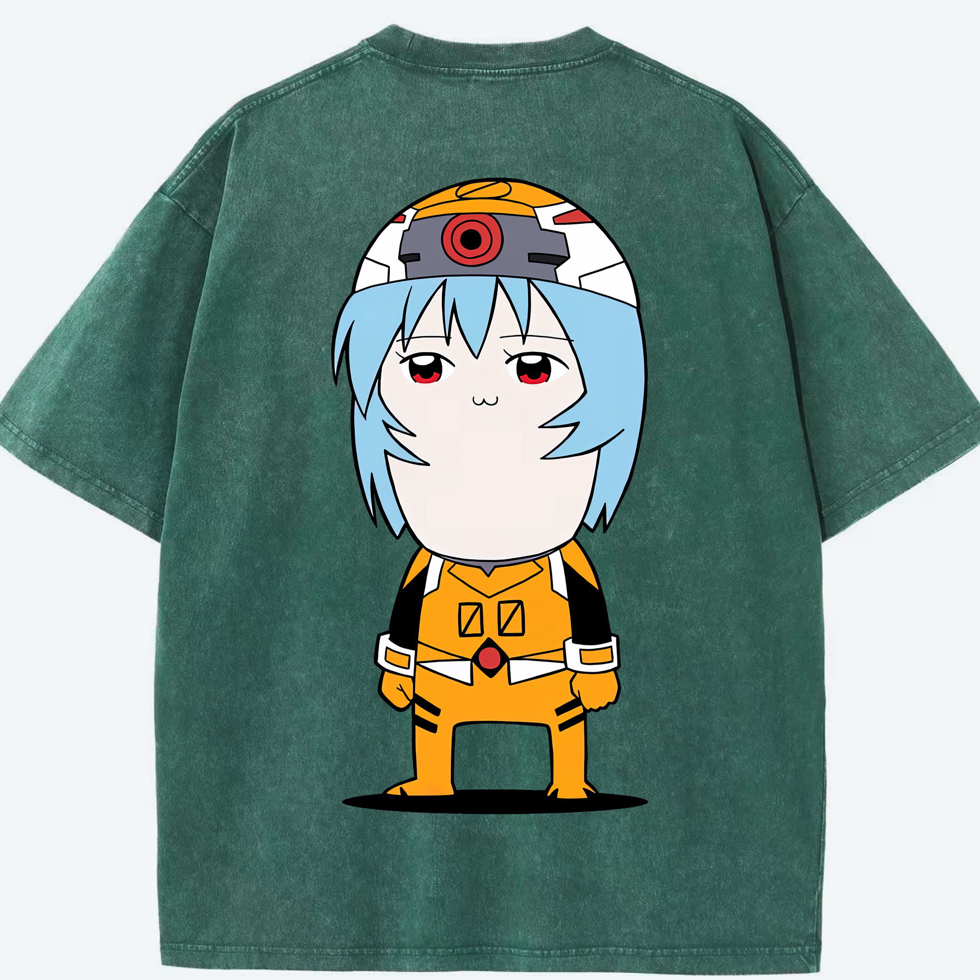 （画像用） EVA 新世紀エヴァンゲリオン 綿100% ヴィンテージ風 半袖Tシャツ（背面プリント）
